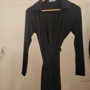 Black Calvin Klein wrap dress size 4